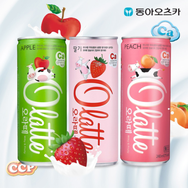 무료배송-오라떼 240ml 30개 딸기/애플/피치 우유 과즙 음료